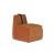 Gaia Fabric Slipper Chair with Leather Belt
