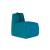Gaia Fabric Slipper Chair with Leather Belt