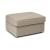 Gaia Fabric/Leather Rectangular Storage Ottoman