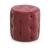 Gaia Fabric/Leather Small Round Tufted Ottoman