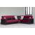 Armada Pro Fabric/PU Convertible L-Shaped Sectional Sofa