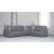 Armada Pro Fabric/PU Convertible L-Shaped Sectional Sofa