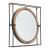 Capell Round Steel/MDF Mirror