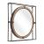 Capell Round Steel/MDF Mirror