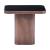 Marcos Rectangular Glass/Steel Side Table