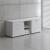 Standard Office Managerial Cabinet w/3 Drawers, 2 Open Shelves & Grommet