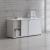 Standard Office Cabinet w/Shelves & Sliding Lockable Doors