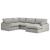 Sophie 4-Piece Polyester U-Shaped Modular Sectional Sofa w/Right Arm Chaise Facing