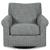 Renley Polyester/Metal Swivel Glider Accent Chair