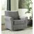 Renley Polyester/Metal Swivel Glider Accent Chair