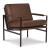 Puckman Leather/Metal Accent Chair