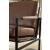 Puckman Leather/Metal Accent Chair