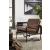 Puckman Leather/Metal Accent Chair