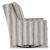 Kambria Polyester/Metal Swivel Glider Accent Chair