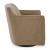 Bradney Leather/Faux Leather Swivel Accent Chair