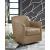 Bradney Leather/Faux Leather Swivel Accent Chair