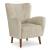 Jemison Next-Gen Nuvella Polyester/Wood Accent Chair