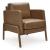 Numund Faux Faux Leather/Wood Accent Chair