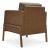 Numund Faux Faux Leather/Wood Accent Chair