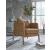 Numund Faux Faux Leather/Wood Accent Chair