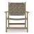 Jameset Leather/Wood Accent Chair