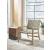 Jameset Leather/Wood Accent Chair