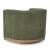 Jersonlow Polyester/Wood/Metal Swivel Accent Chair
