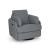 Alainmont Next-Gen Nuvella Polyester Swivel Power Recliner
