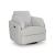 Alainmont Next-Gen Nuvella Polyester Swivel Power Recliner