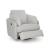 Alainmont Next-Gen Nuvella Polyester Swivel Power Recliner