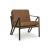 Garronmont Leather/Metal Accent Chair