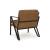 Garronmont Leather/Metal Accent Chair