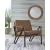Garronmont Leather/Metal Accent Chair