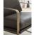 Bradett Leather/Metal Accent Chair