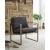 Bradett Leather/Metal Accent Chair