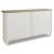 Roranville 4-Door Accent Cabinet | Antique White & Brown