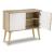 Orinfield 2-Door Accent Cabinet | Scandinavian White & Natural