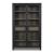Lenston Vertical 2-Door, 1-Drawer Accent Cabinet | Black & Gray