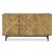 Cadewick Natural Wood 3-Door Accent Cabinet | Storage