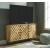Cadewick Natural Wood 3-Door Accent Cabinet | Storage