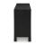 Cliffiings 4-Door Wood Accent Cabinet | Cane & Black Finish