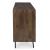 Dreggan 4-Door Wood Accent Cabinet | Brown & Gold Glam