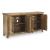 Dresor 4-Door Natural Wood Accent Cabinet | Storage Sideboard