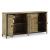 Camney 4-Door Wood Accent Cabinet | Two-Toned Storage