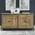 Camney 4-Door Wood Accent Cabinet | Two-Toned Storage