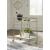 Plattfield Aluminum 2-Tier Bar Cart - Antique Gold & Marble