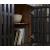 Vallisburg 3-Door Accent Cabinet | Black & Natural Mango Wood