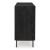 Vallisburg 3-Door Accent Cabinet | Black & Natural Mango Wood