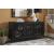 Vallisburg 3-Door Accent Cabinet | Black & Natural Mango Wood