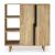 Kierwell Tall 2-Door Accent Cabinet | Natural Wood Storage
